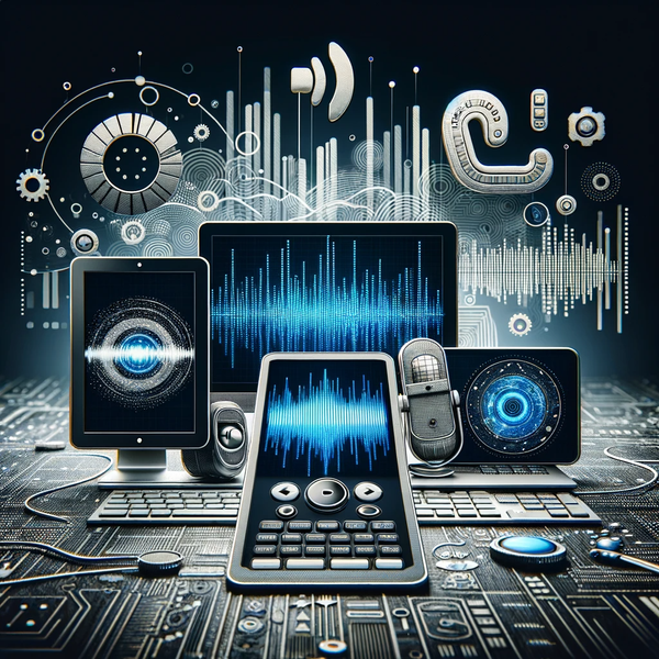 Collage of desktop, mobile, tablet, and screen reader interface symbolizing web accessibility